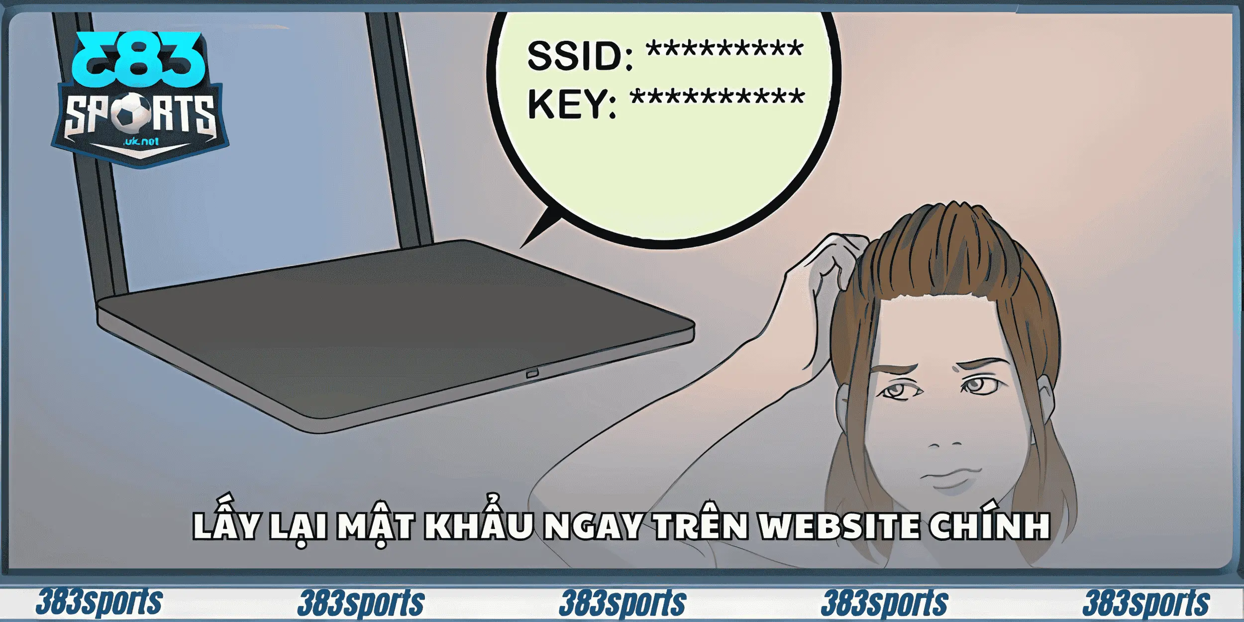Lấy lại mật khẩu ngay trên website chính